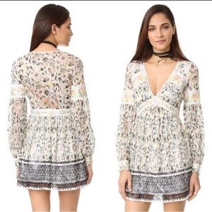 Free People lace Cherry Blossom mini dress. 🤍